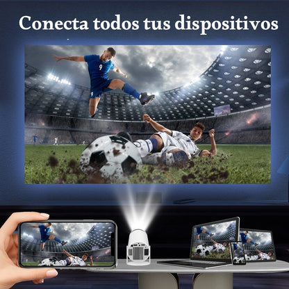 Proyector Smart Cine Wifi Bluetooth HDMI Altavoz 1080p + Equipo de sonido de regalo